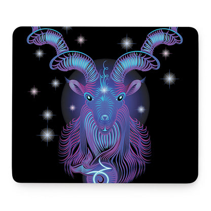Dark Capricorn Zodiac Sign Print Mouse Pad