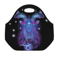 Dark Capricorn Zodiac Sign Print Neoprene Lunch Bag