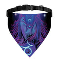 Dark Capricorn Zodiac Sign Print Over The Collar Dog Bandana