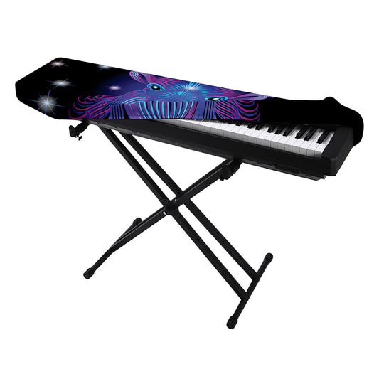 Dark Capricorn Zodiac Sign Print Piano Keyboard Cover