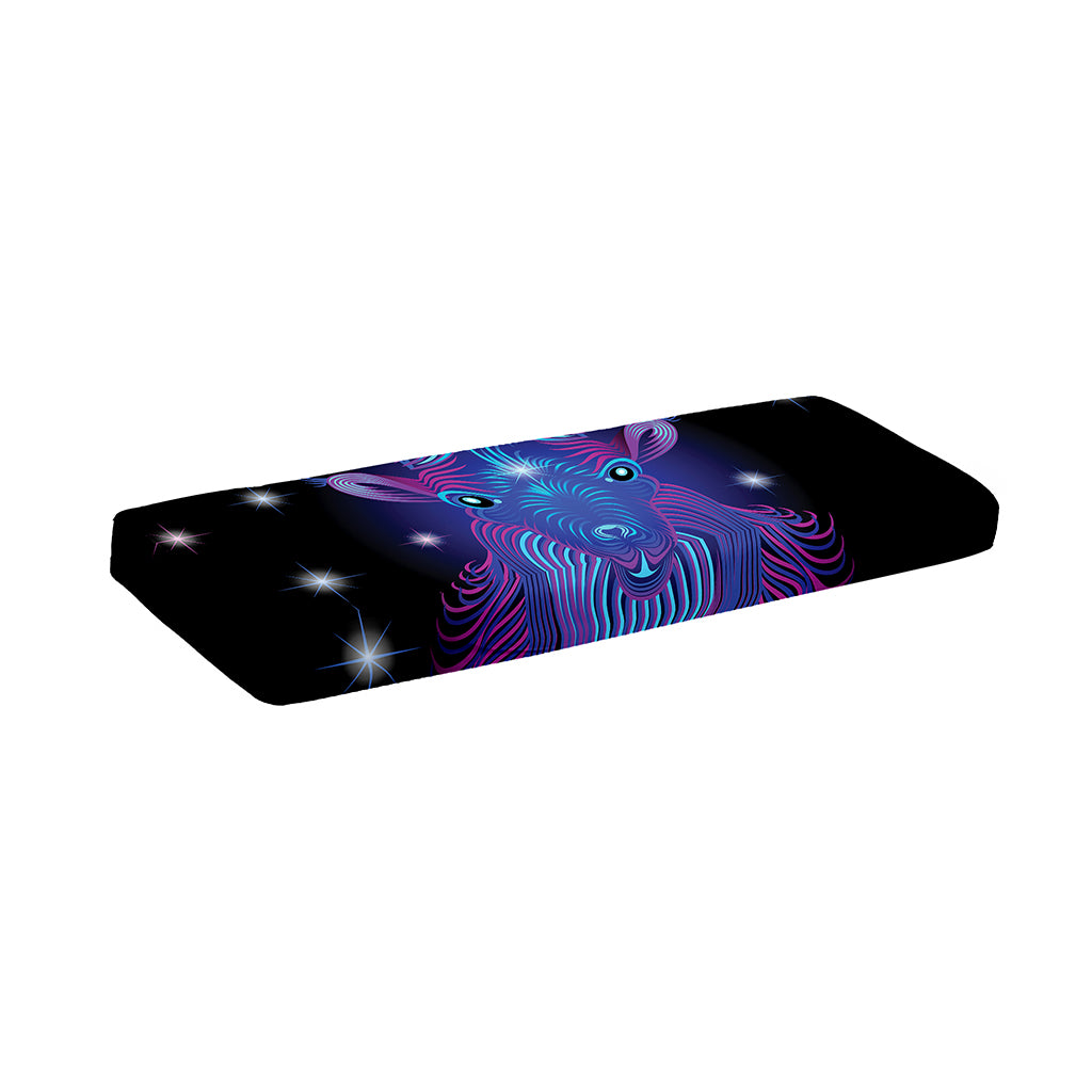 Dark Capricorn Zodiac Sign Print Piano Keyboard Cover