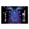 Dark Capricorn Zodiac Sign Print Placemat