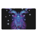 Dark Capricorn Zodiac Sign Print Polyester Doormat