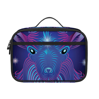 Dark Capricorn Zodiac Sign Print Portable Lunch Bag