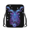 Dark Capricorn Zodiac Sign Print Rectangular Crossbody Bag