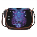 Dark Capricorn Zodiac Sign Print Saddle Bag