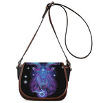 Dark Capricorn Zodiac Sign Print Saddle Bag