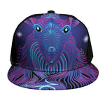 Dark Capricorn Zodiac Sign Print Snapback Cap