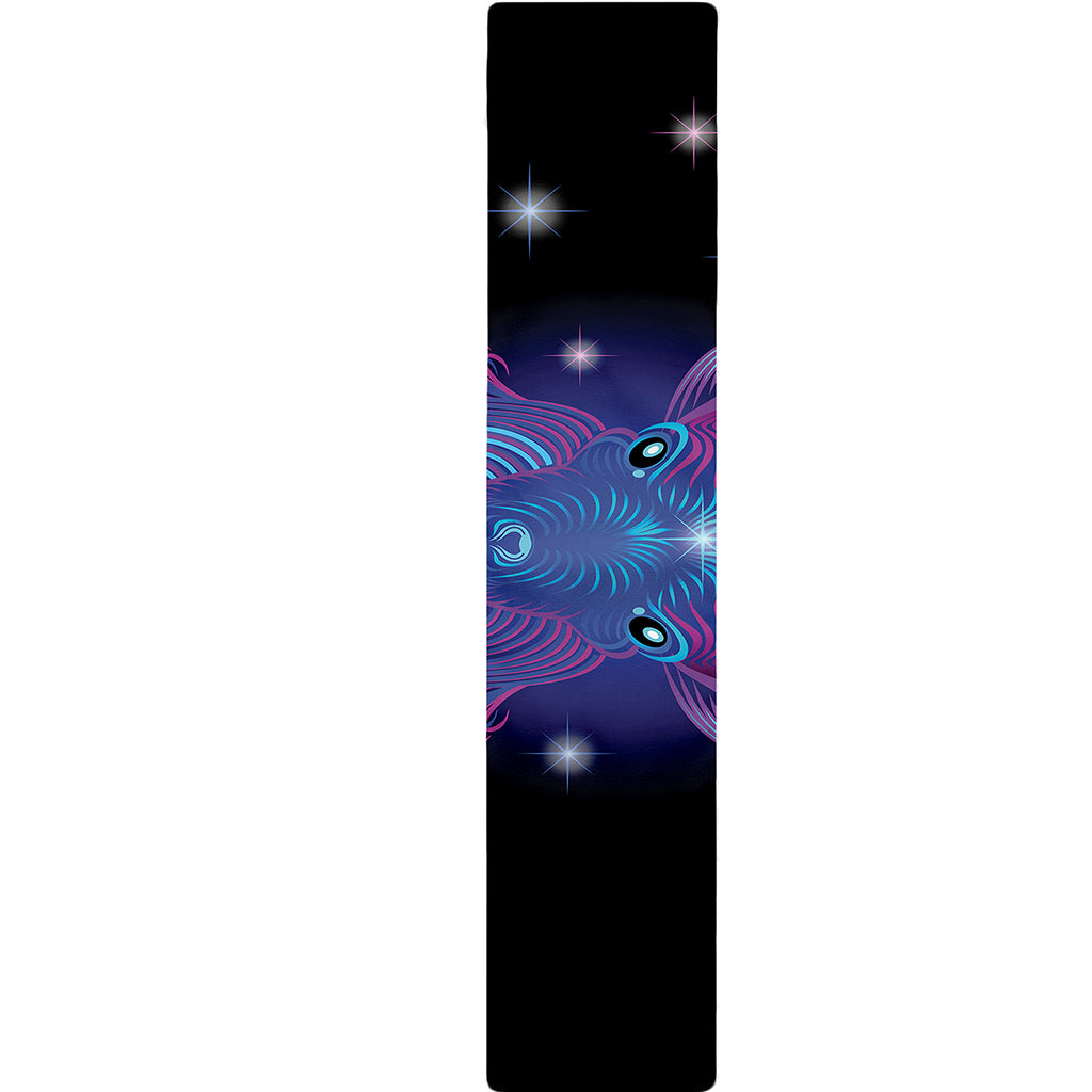 Dark Capricorn Zodiac Sign Print Table Runner
