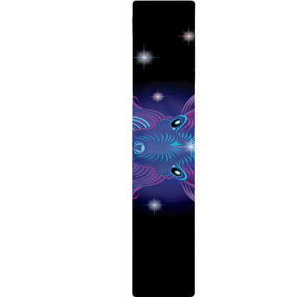 Dark Capricorn Zodiac Sign Print Table Runner