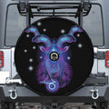 Dark Capricorn Zodiac Sign Print Tire Cover With Camera Hole