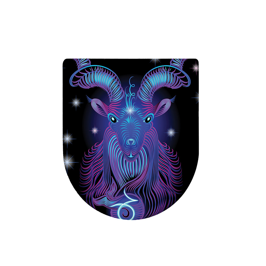 Dark Capricorn Zodiac Sign Print Toilet Lid Cover