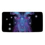 Dark Capricorn Zodiac Sign Print Towel