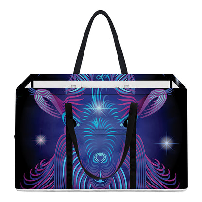 Dark Capricorn Zodiac Sign Print Utility Tote Bag