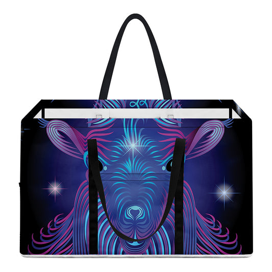 Dark Capricorn Zodiac Sign Print Utility Tote Bag