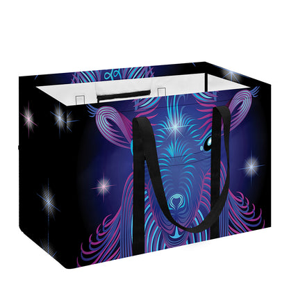Dark Capricorn Zodiac Sign Print Utility Tote Bag