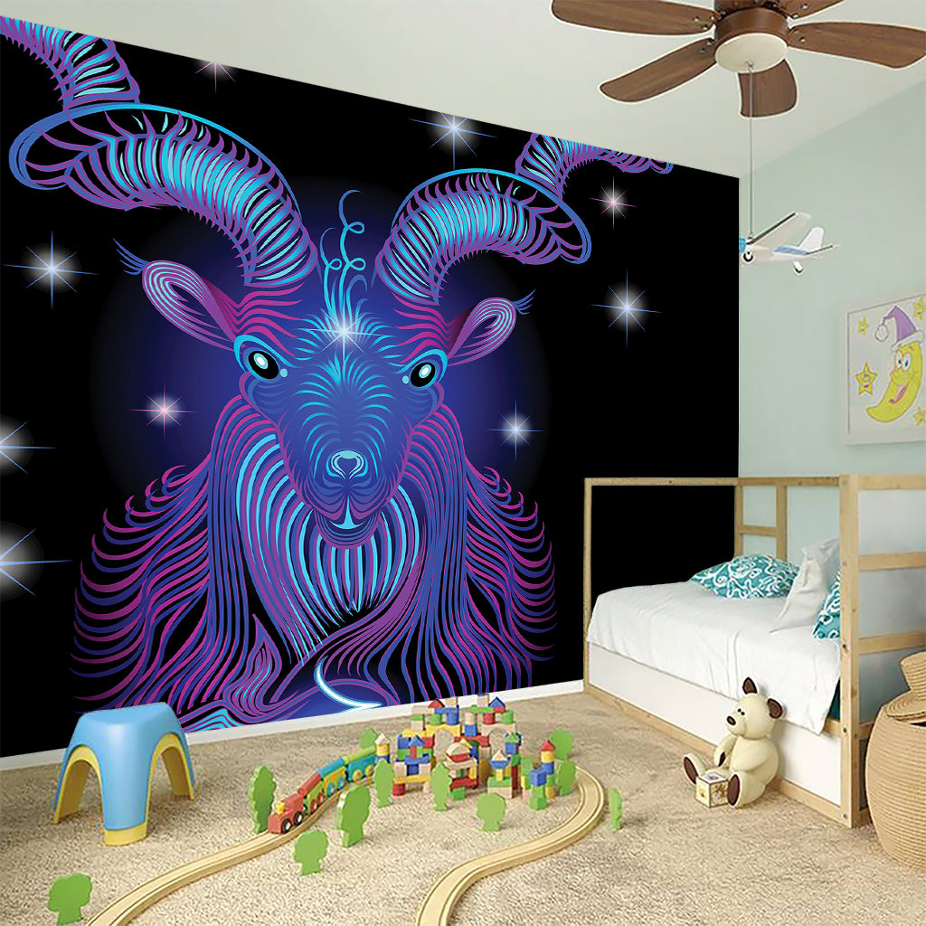 Dark Capricorn Zodiac Sign Print Wall Sticker