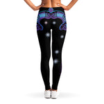 Dark Capricorn Zodiac Sign Print Women's Leggings