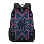 Dark Cloud Kaleidoscope Print 17 Inch Backpack