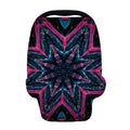 Dark Cloud Kaleidoscope Print Baby Seat Cover
