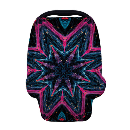 Dark Cloud Kaleidoscope Print Baby Seat Cover