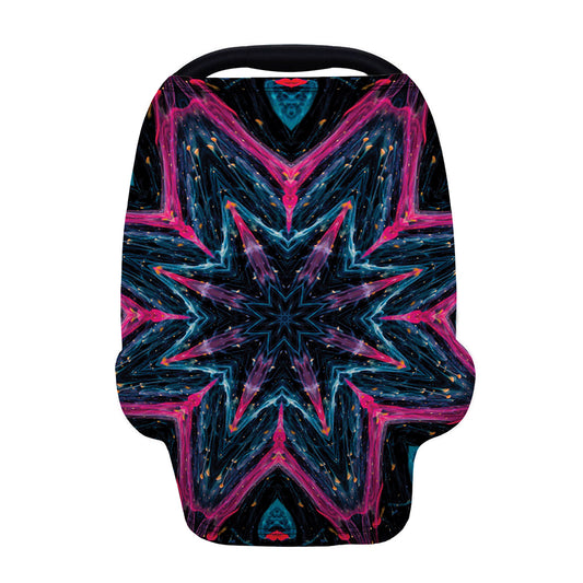 Dark Cloud Kaleidoscope Print Baby Seat Cover