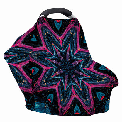 Dark Cloud Kaleidoscope Print Baby Seat Cover