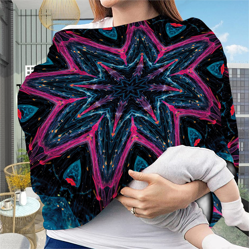 Dark Cloud Kaleidoscope Print Baby Seat Cover