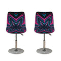 Dark Cloud Kaleidoscope Print Bar Stool Covers