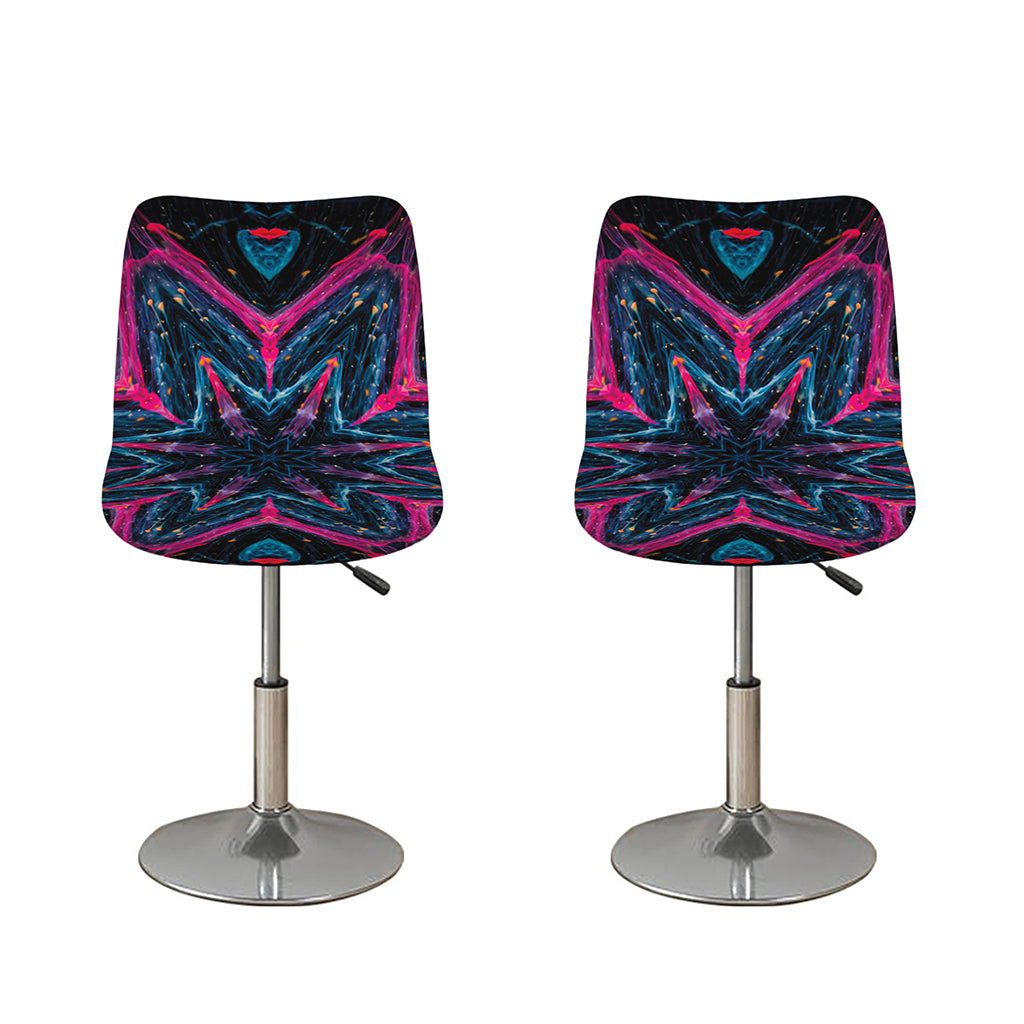 Dark Cloud Kaleidoscope Print Bar Stool Covers