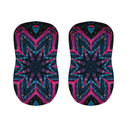 Dark Cloud Kaleidoscope Print Bar Stool Covers