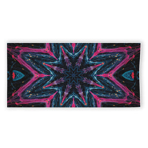 Dark Cloud Kaleidoscope Print Beach Towel