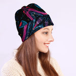 Dark Cloud Kaleidoscope Print Beanie