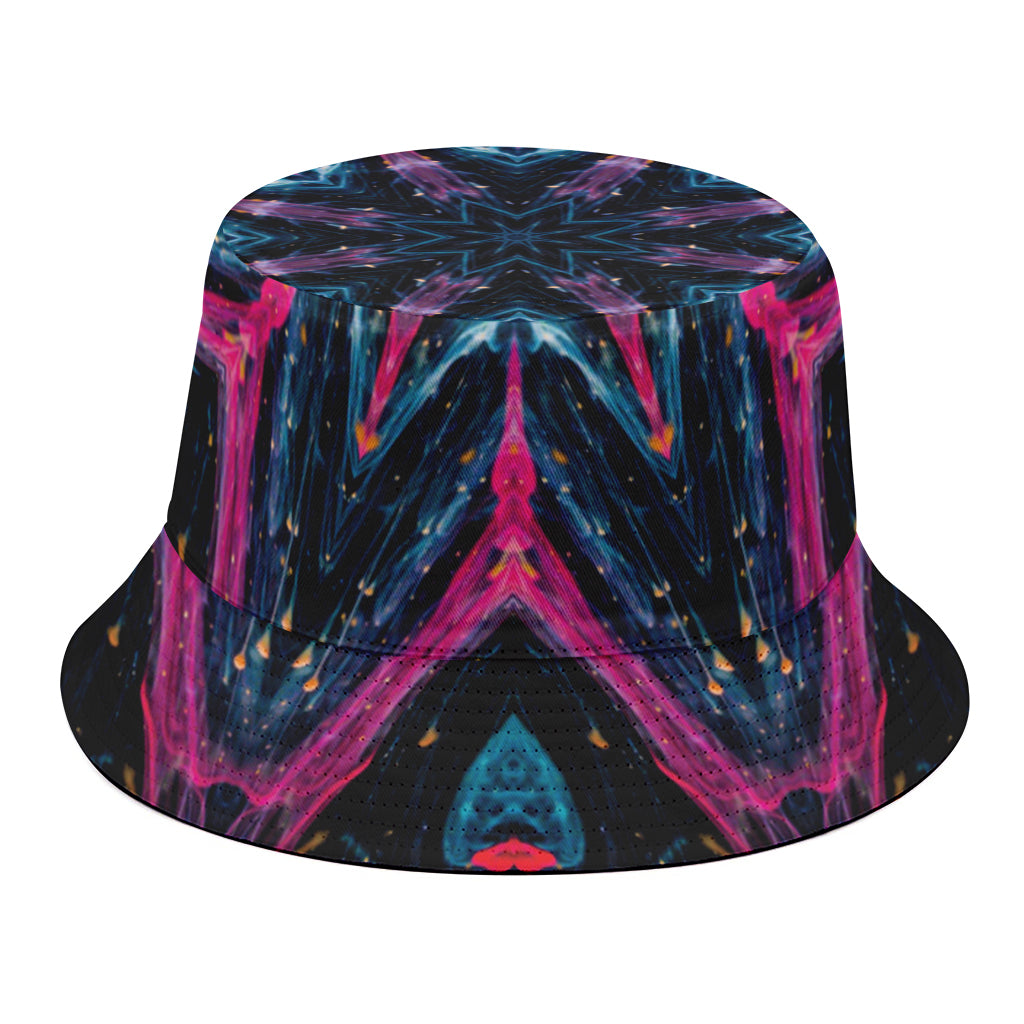 Dark Cloud Kaleidoscope Print Bucket Hat