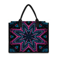 Dark Cloud Kaleidoscope Print Canvas Tote Bag
