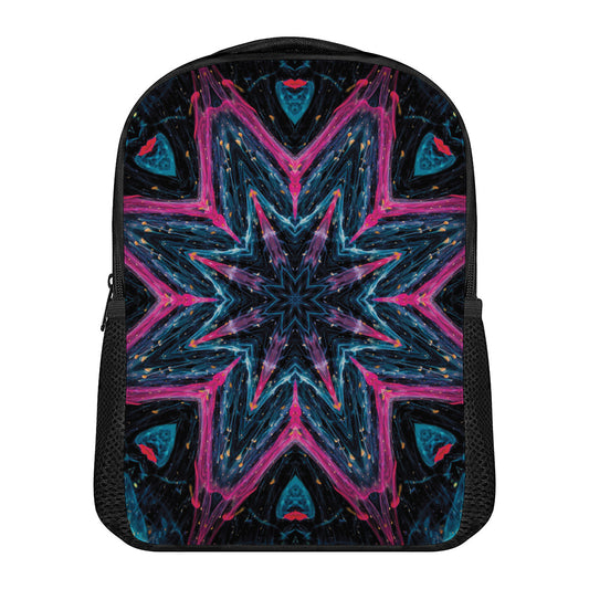 Dark Cloud Kaleidoscope Print Casual Backpack
