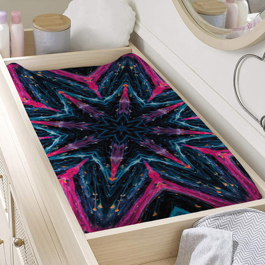Dark Cloud Kaleidoscope Print Changing Pad Cover
