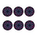 Dark Cloud Kaleidoscope Print Coaster Set