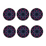 Dark Cloud Kaleidoscope Print Coaster Set