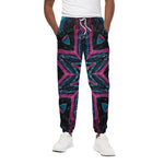 Dark Cloud Kaleidoscope Print Cotton Pants