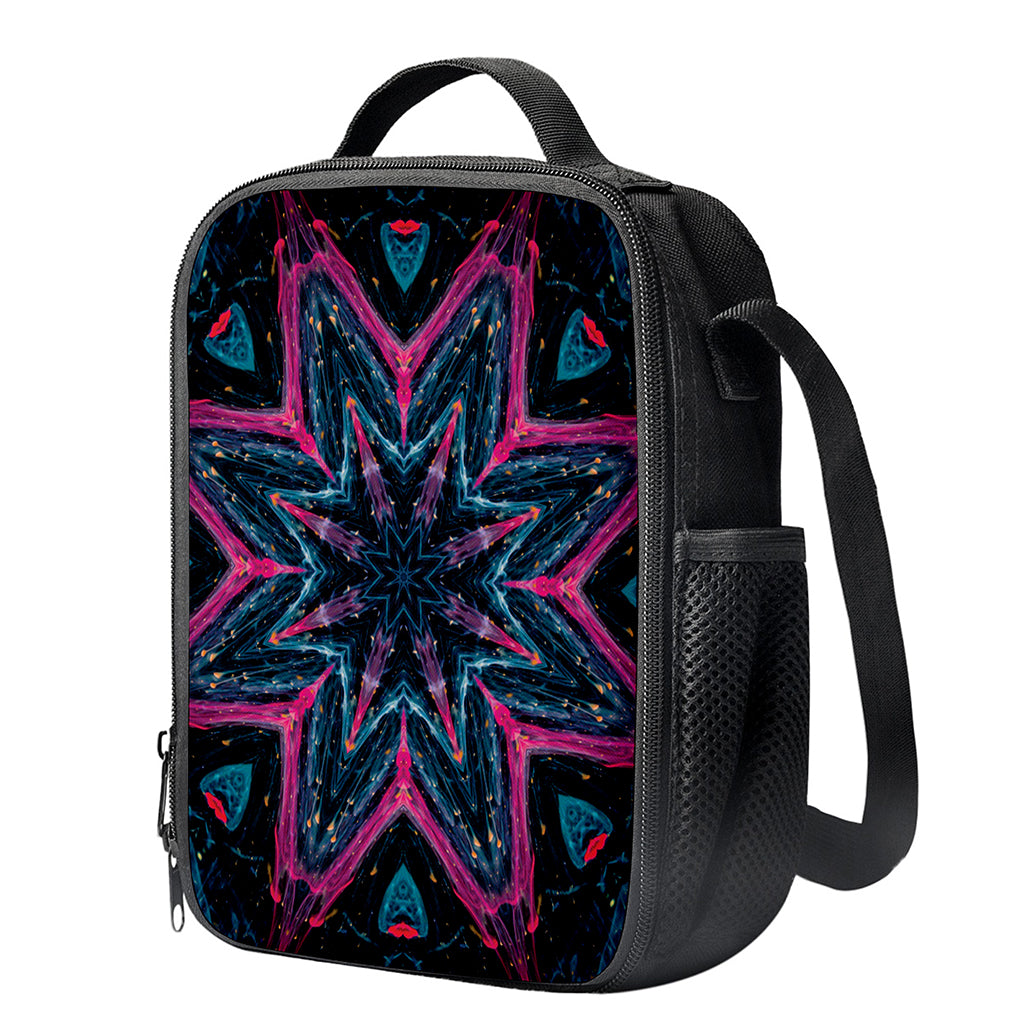 Dark Cloud Kaleidoscope Print Crossbody Lunch Bag