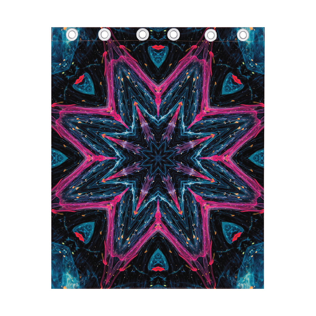 Dark Cloud Kaleidoscope Print Curtain