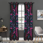 Dark Cloud Kaleidoscope Print Curtain