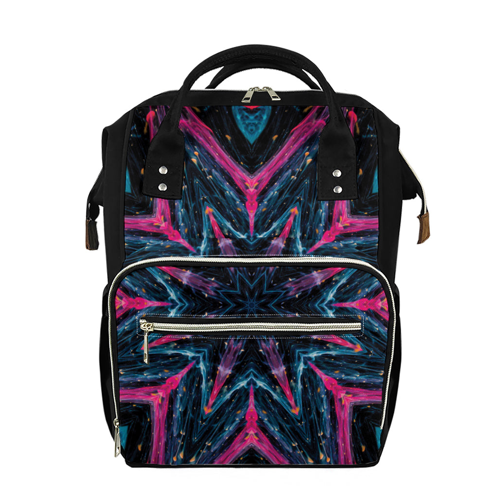 Dark Cloud Kaleidoscope Print Diaper Bag