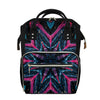 Dark Cloud Kaleidoscope Print Diaper Bag