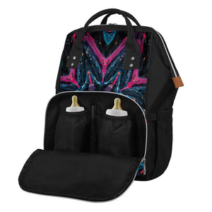 Dark Cloud Kaleidoscope Print Diaper Bag