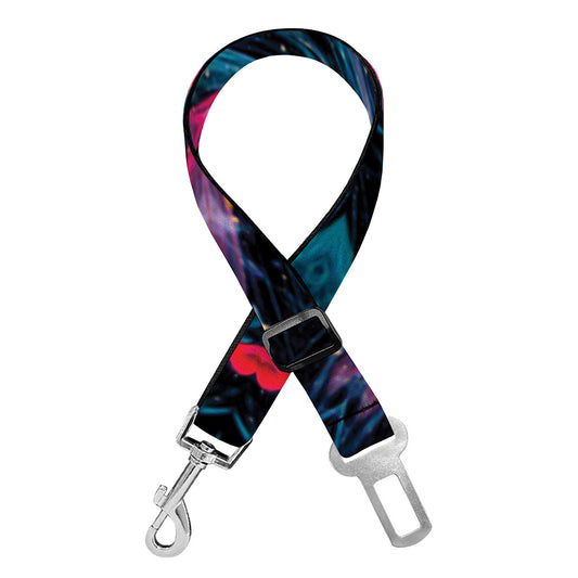 Dark Cloud Kaleidoscope Print Dog Seat Belt