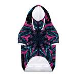Dark Cloud Kaleidoscope Print Dog Zip Up Hoodie
