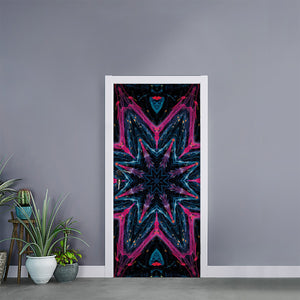 Dark Cloud Kaleidoscope Print Door Sticker