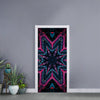 Dark Cloud Kaleidoscope Print Door Sticker